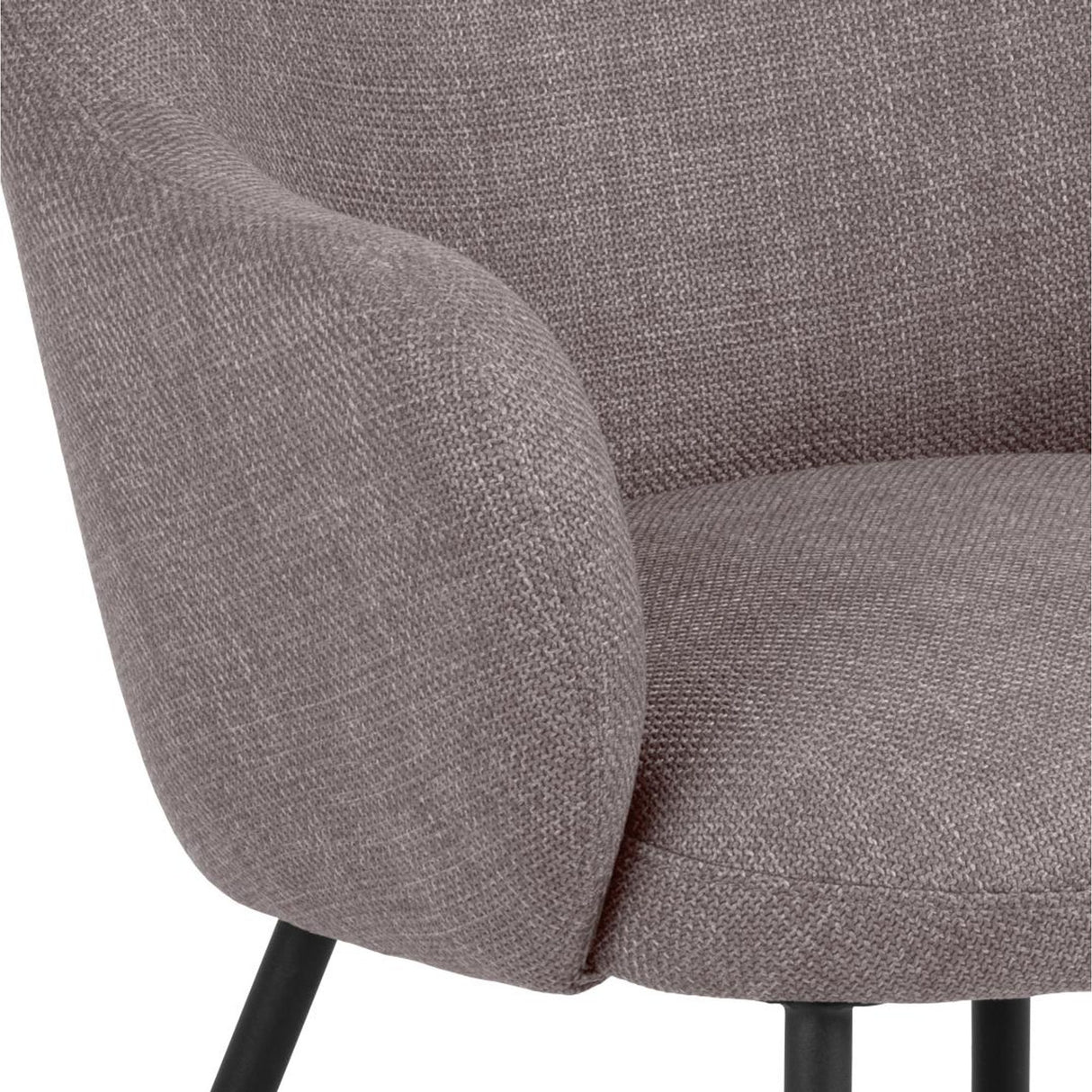 Leelee Loungefåtölj Basel tyg Ljusgrå-Brun