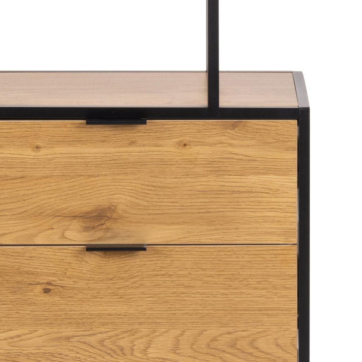 Notting Hill Bokhylla med 2 Lådor 185x77x35 cm Ek