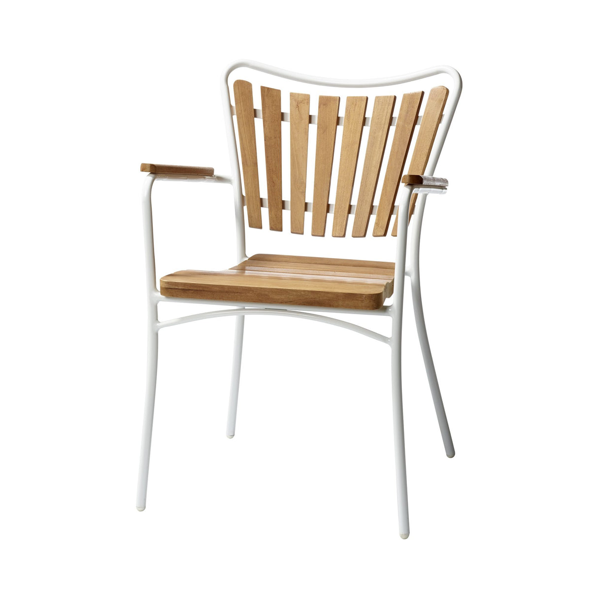 Ellen Trädgårdsstol i Teak och Aluminium Vit