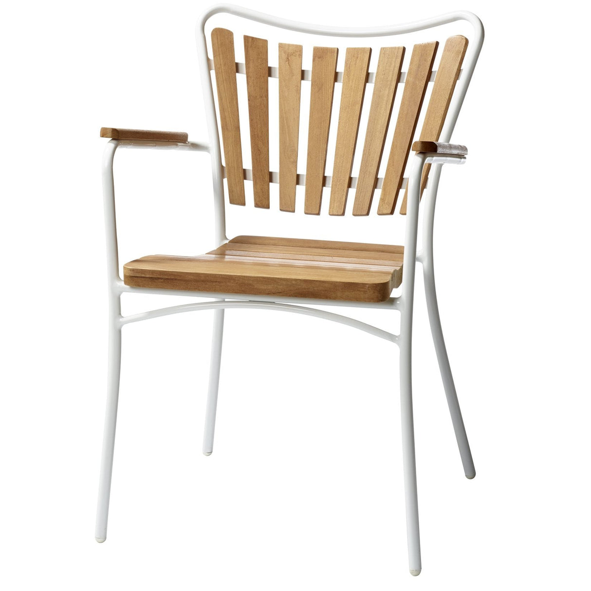 Ellen Trädgårdsstol i Teak och Aluminium Vit