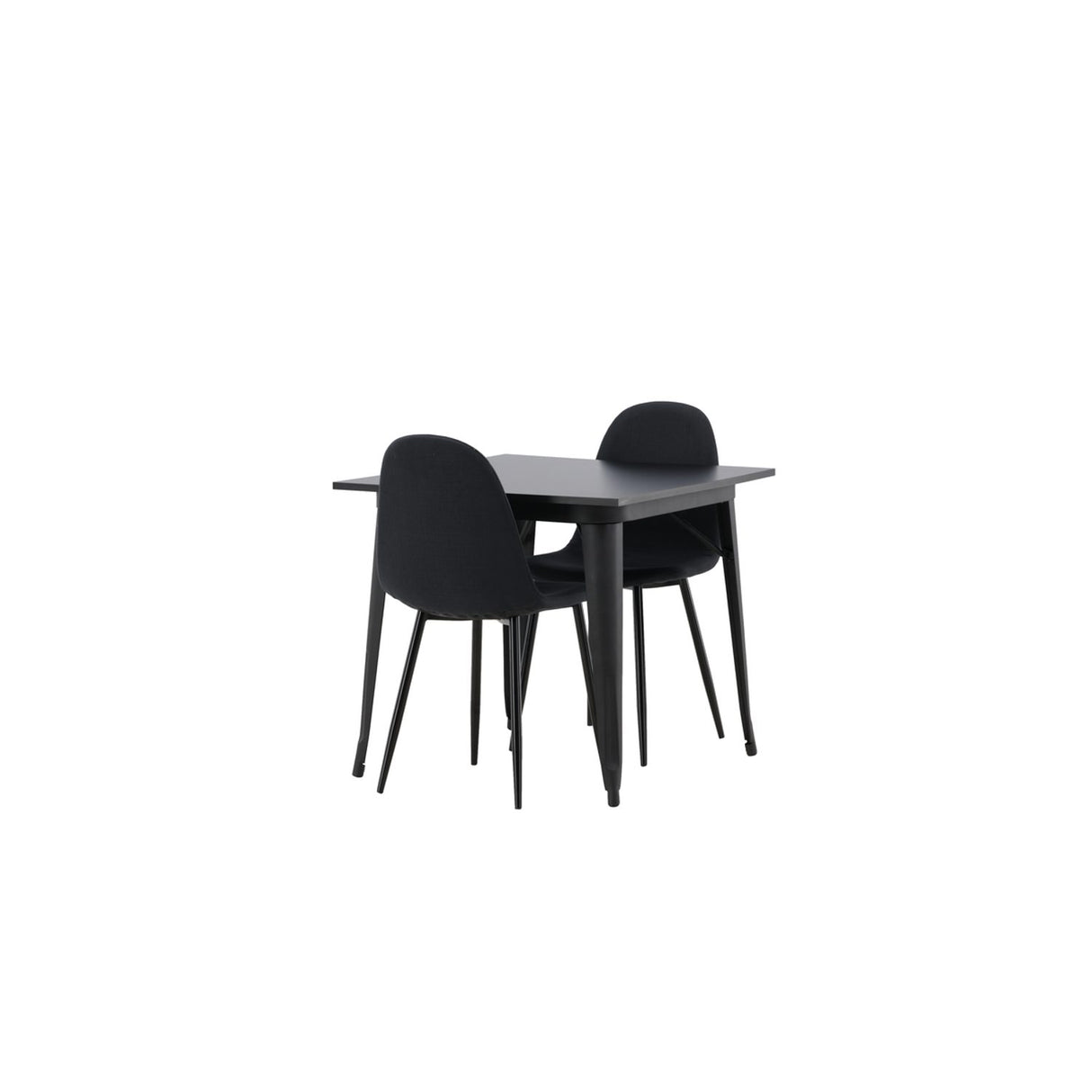 Tempe, Polar Rektangulär matgrupp Svart, Svart, 80 x 80