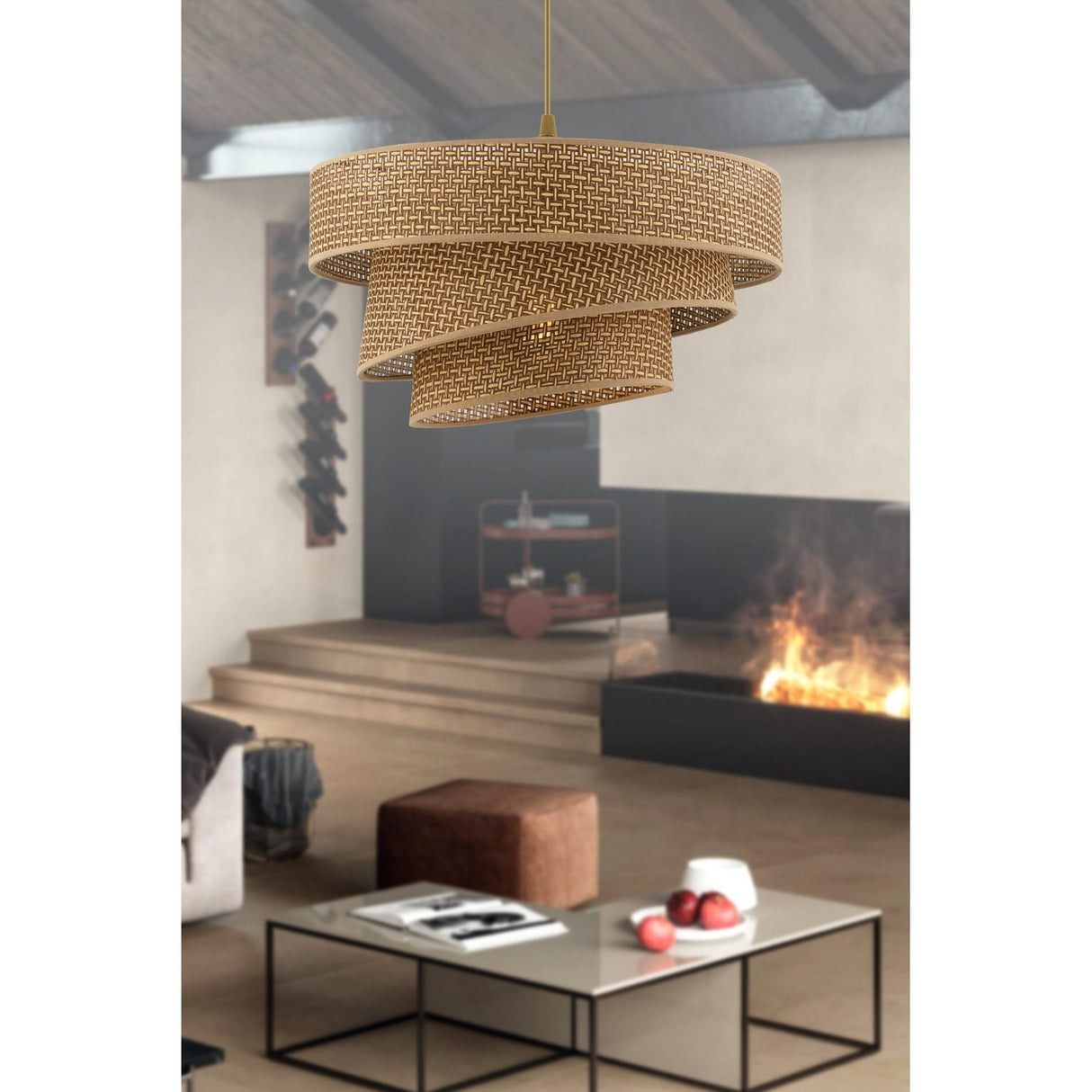 Couper Hazeran (40 x 40 cm) Beige Ljuskrona