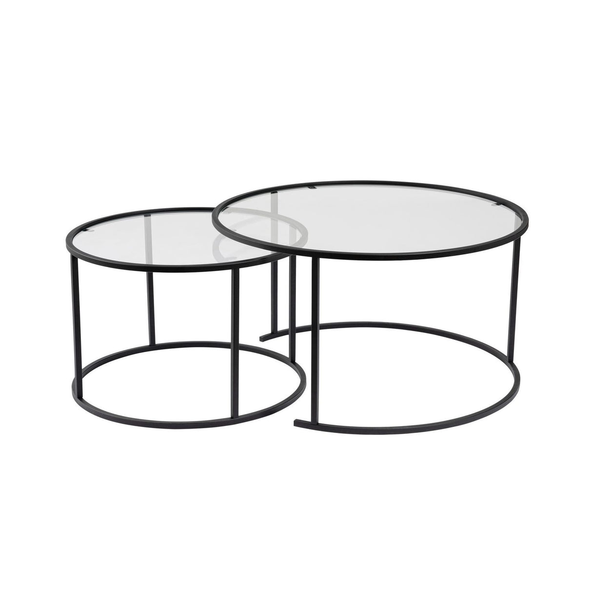 Senata Satsbord Svart transparent