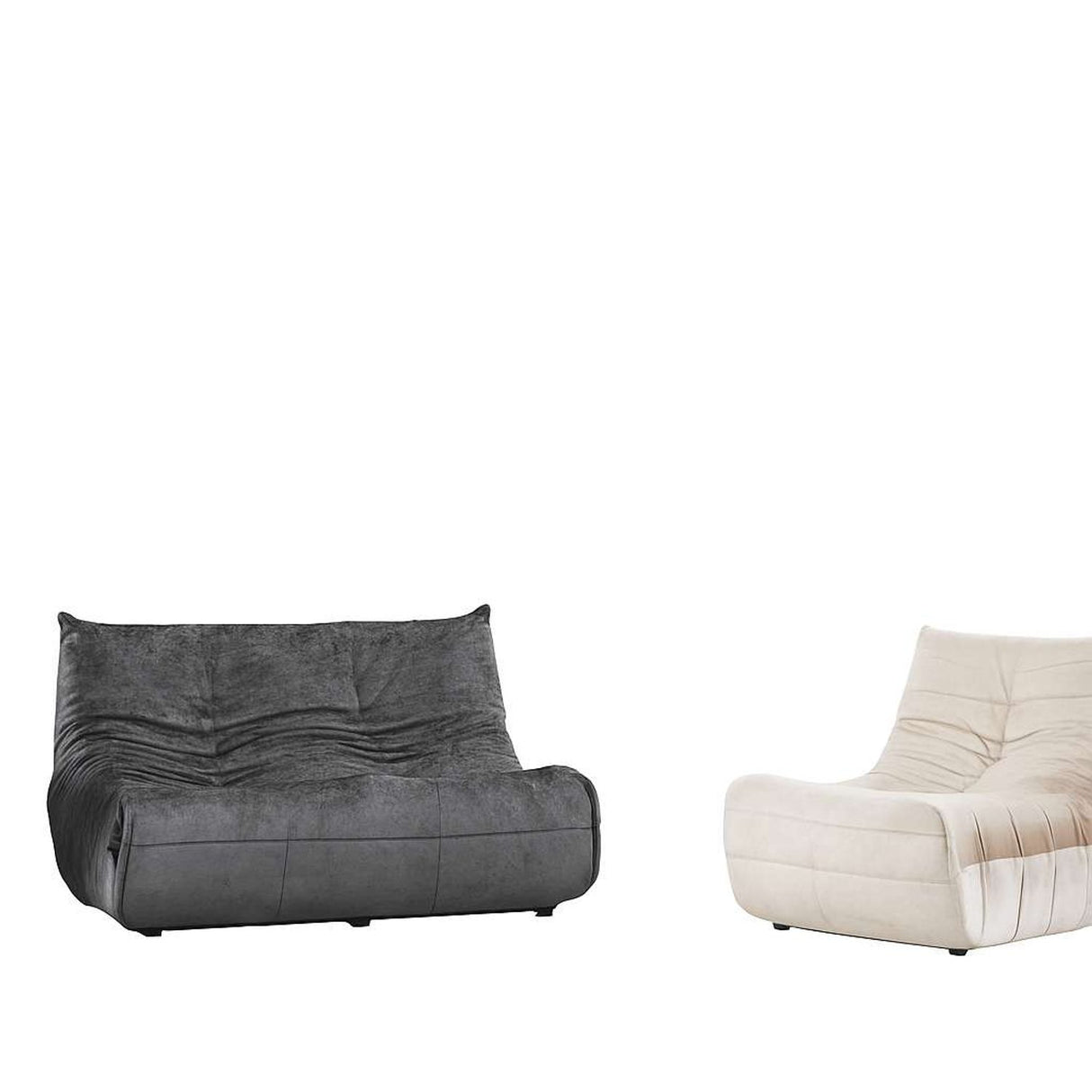Liza 2-sits soffa Mörkgrå