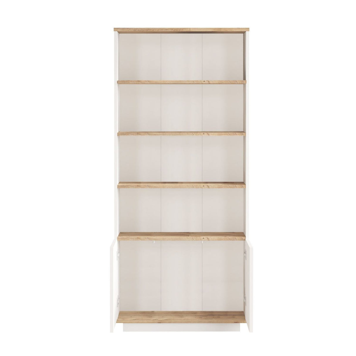 Helsingfors Open (75 x 168,3 x 26,8 cm) Bokhylla Atlantisk furu vit