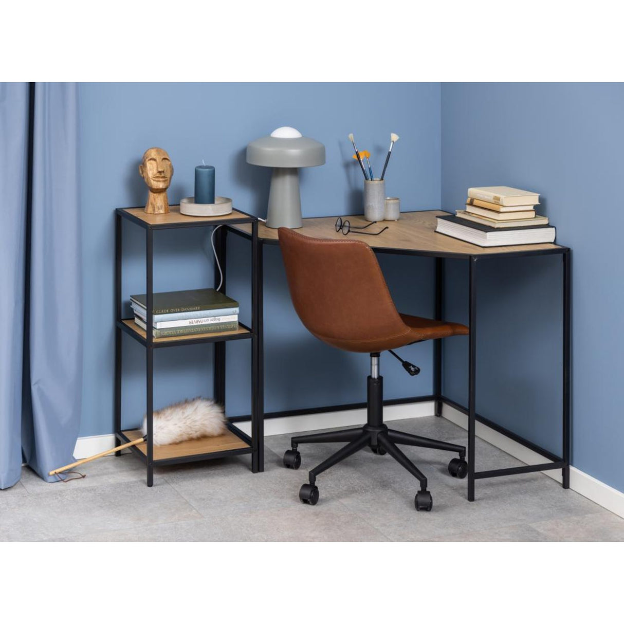 Notting Hill Bokhylla 82x35x37 cm Ek