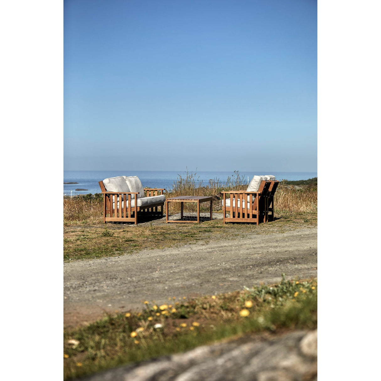 Gotland Utebord 60 x 120 cm Brun