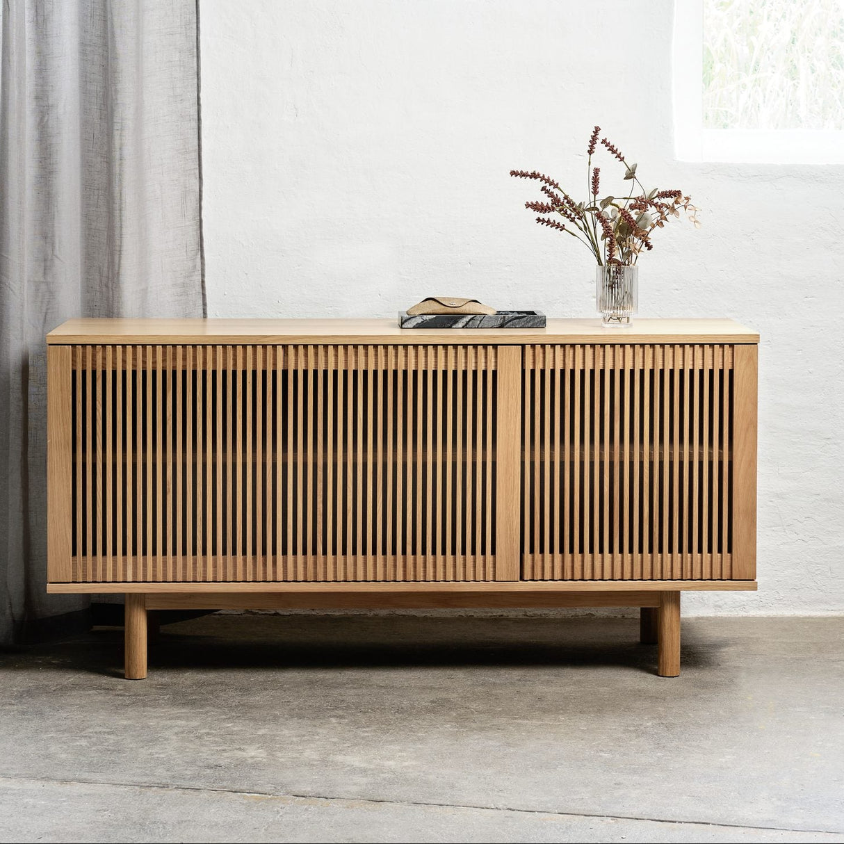 Lido Sideboard 143 cm Naturlig ek