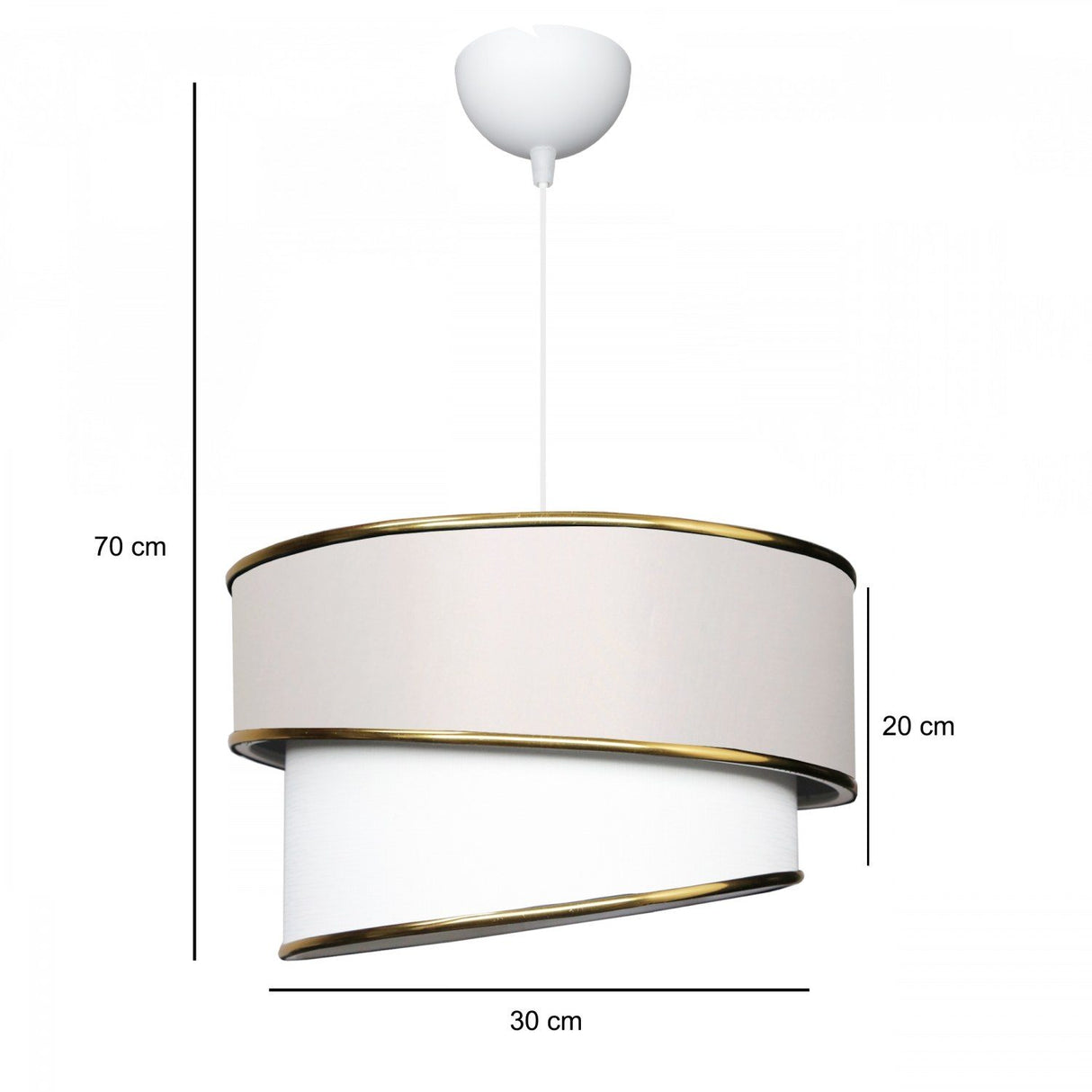 Innsbruck 2 (H 70 cm) Creme Ljuskrona