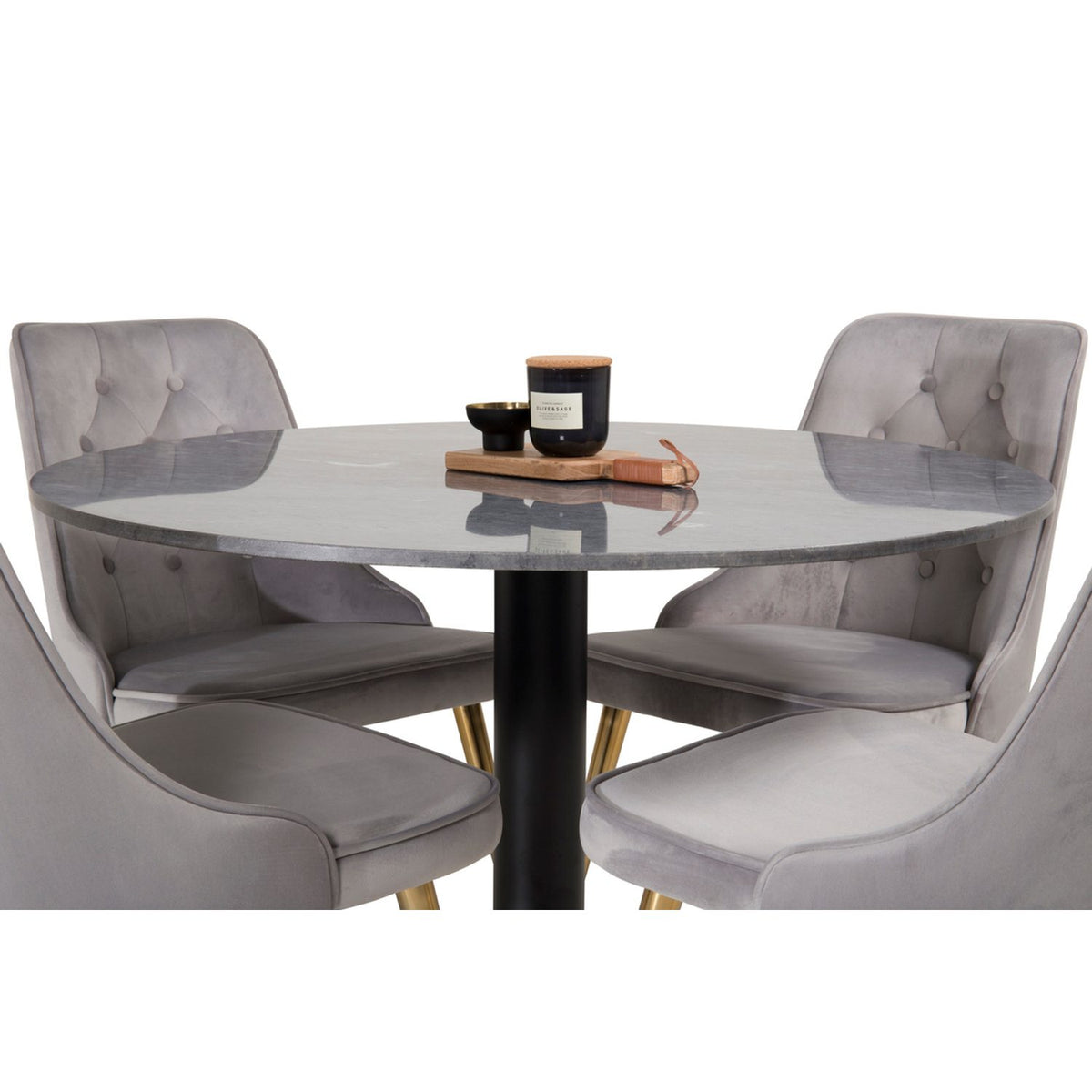 Estelle, Velvet Deluxe Rund matgrupp