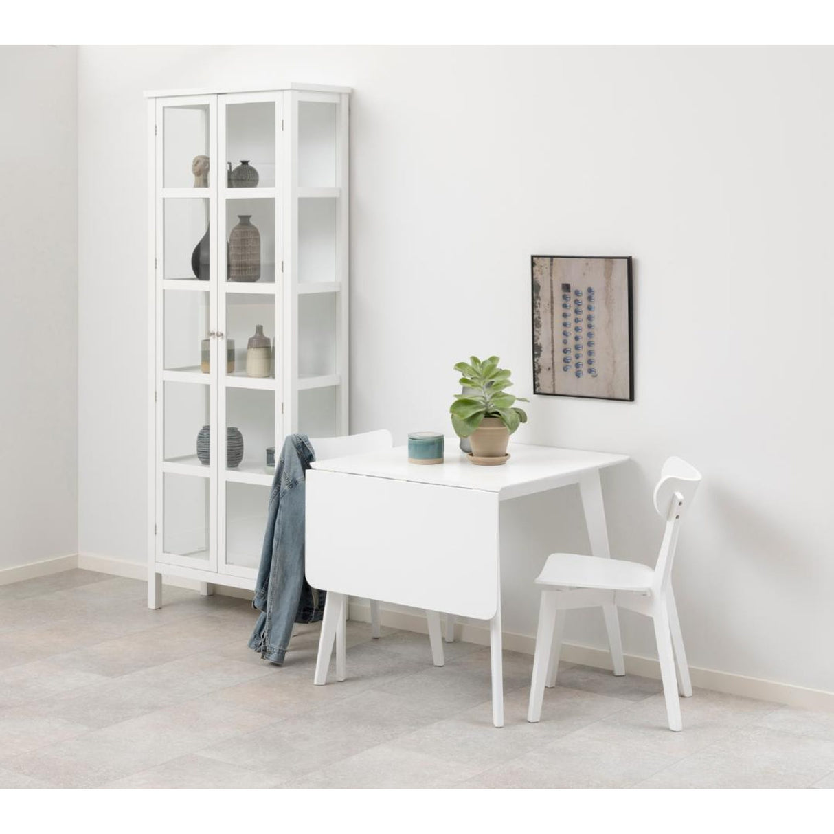 Alba Matbord 80x80/120 cm Vit