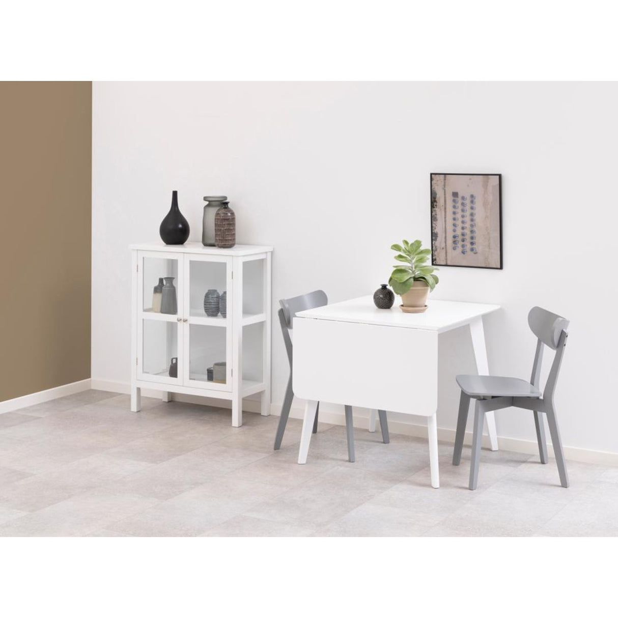 Alba Matbord 80x80/120 cm Vit