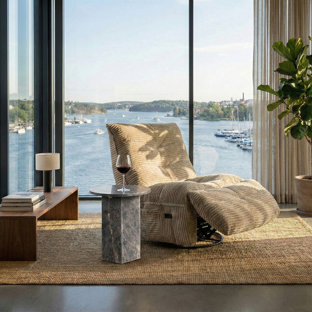 Dakota Snurrfåtölj med Recline