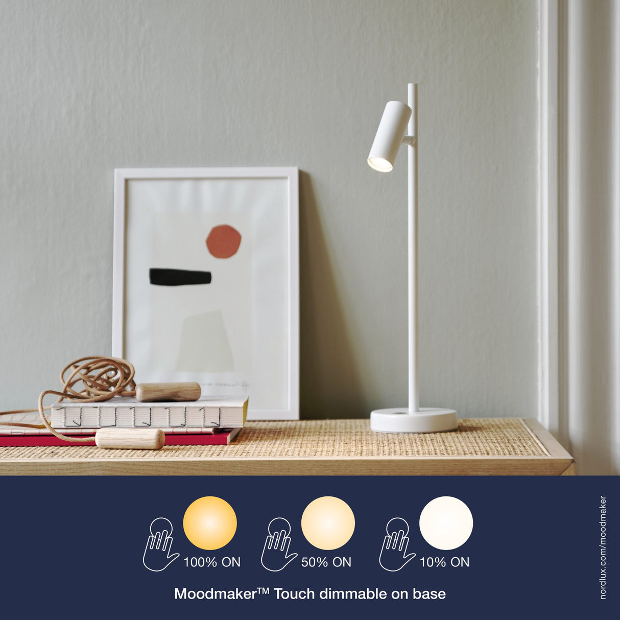 Omari Bordslampa Vit