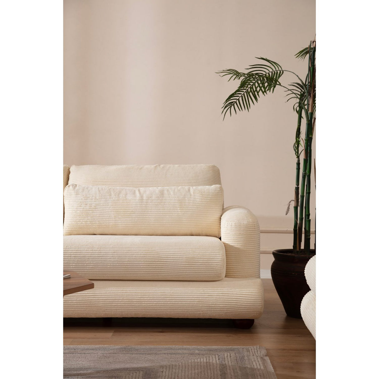 Faro (230 x 105 x 90 cm) Beige 3-sitssoffa