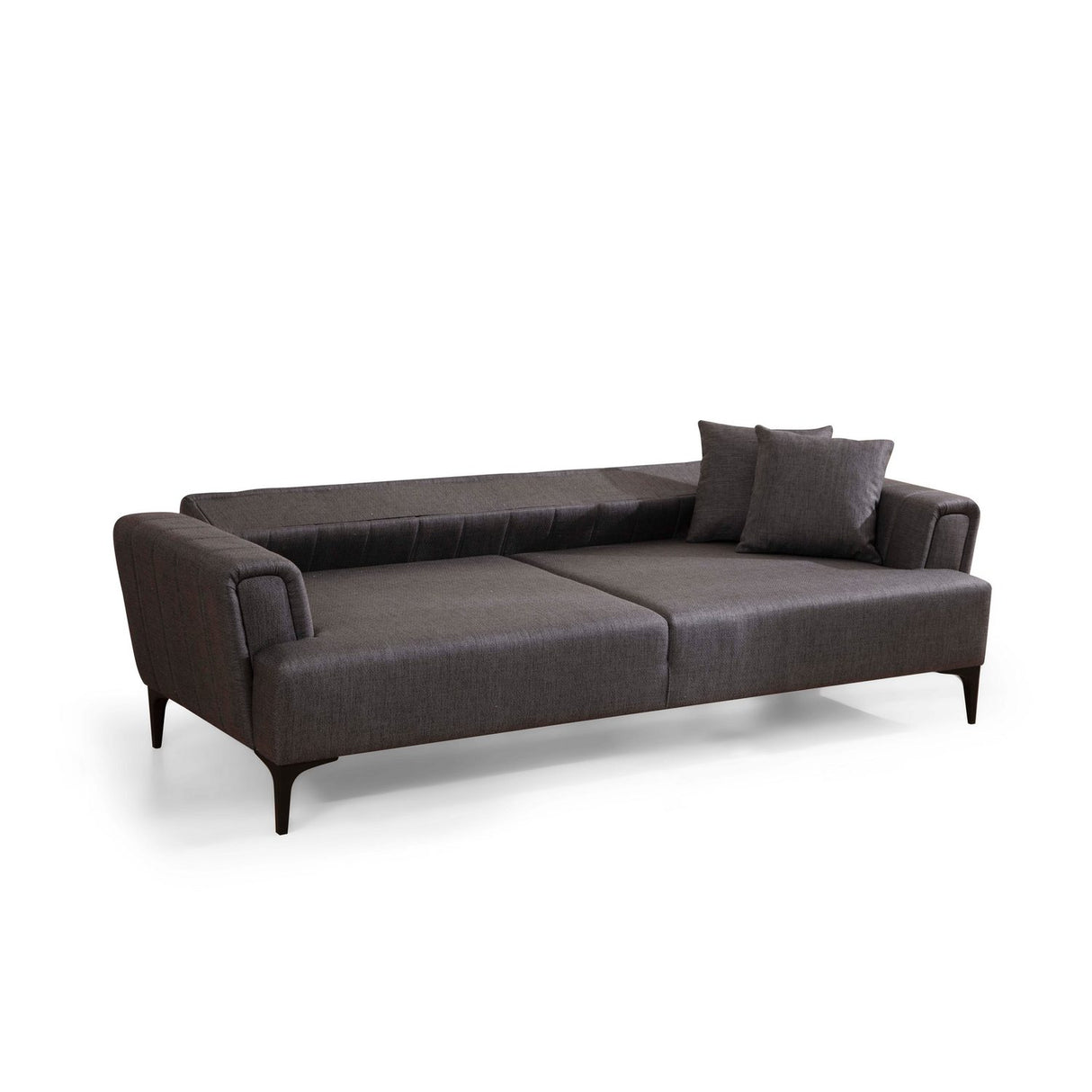 Jakarta (230 x 95 x 77 cm) 3-sits bäddsoffa Mörkgrå
