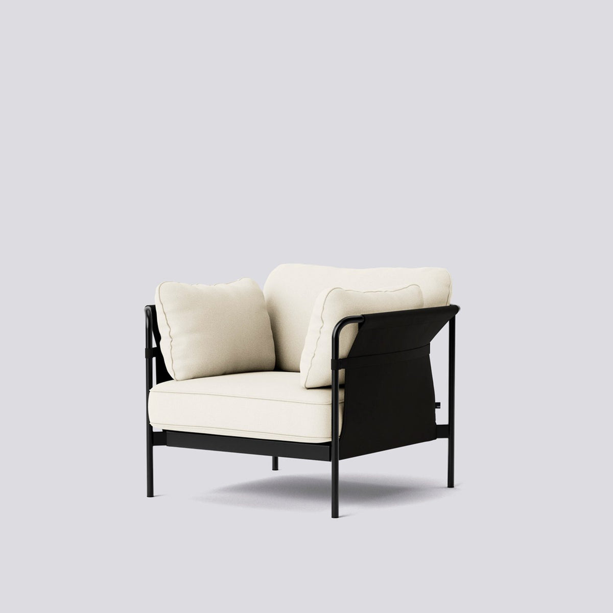 Can 1-sits Fåtölj Olavi by HAY 01, Black – pulverlackerat stål, Black