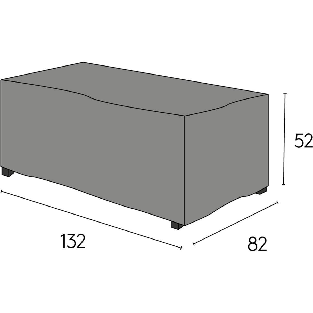 Möbelskydd Stoltö Utebord Grå