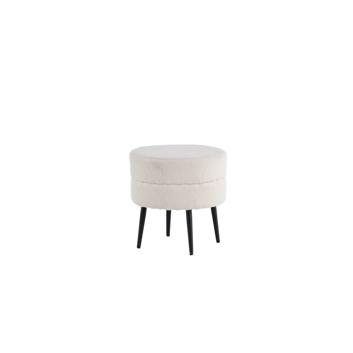 Pot Puff Svart, Polyester teddy