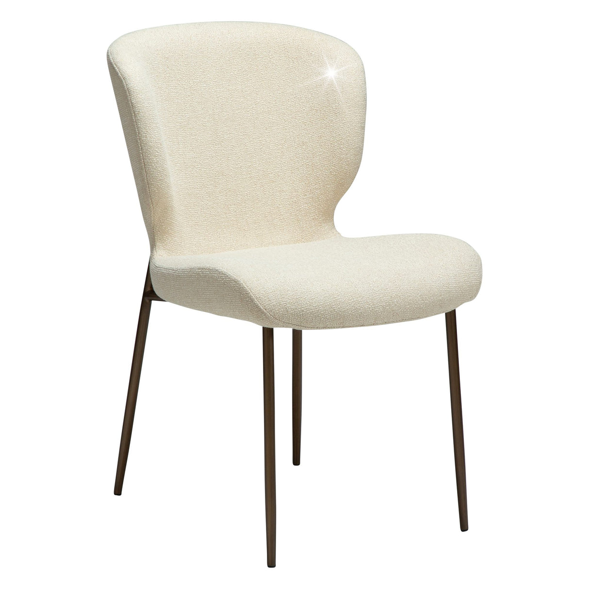 Glory Stol Frosted Almond, Antique Brass