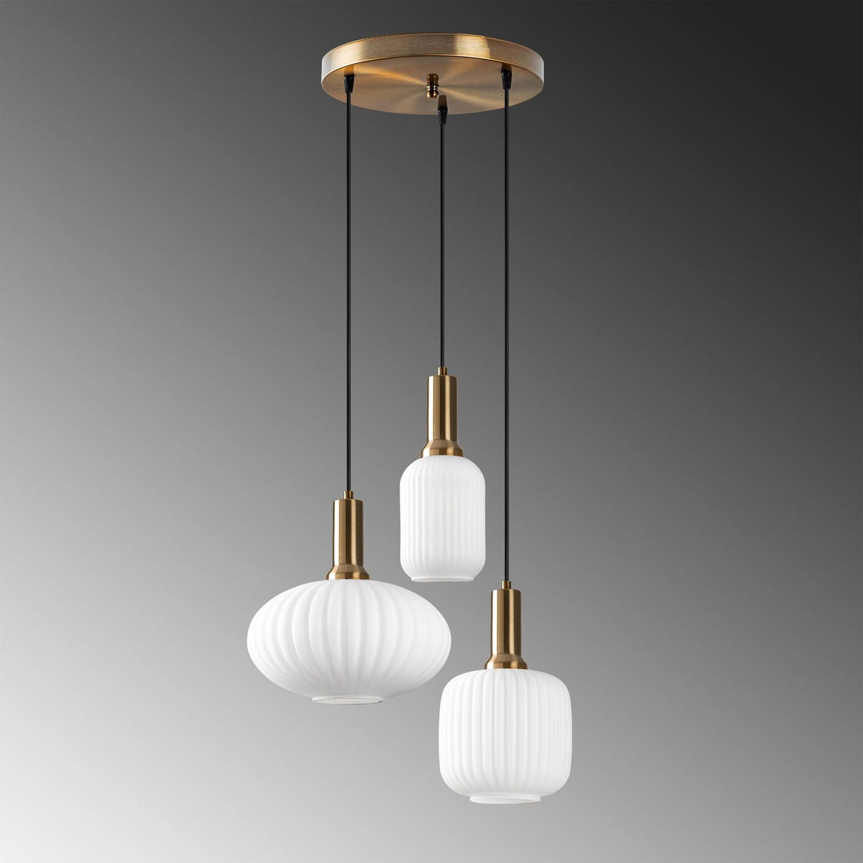 Ghent (55 x 130 cm) Guld Ljuskrona