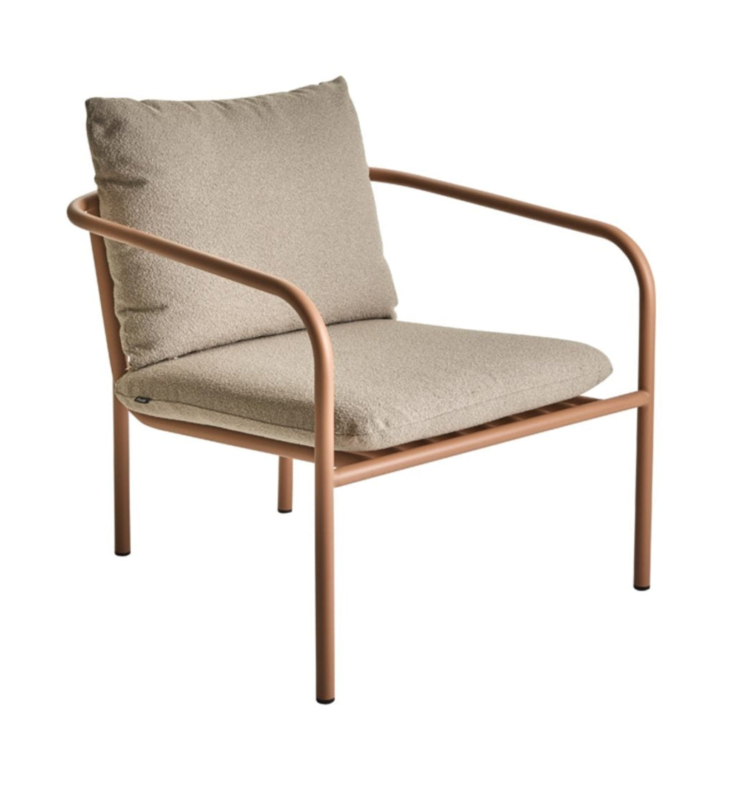 Bendt Utefåtölj Peach/Teddy Beige