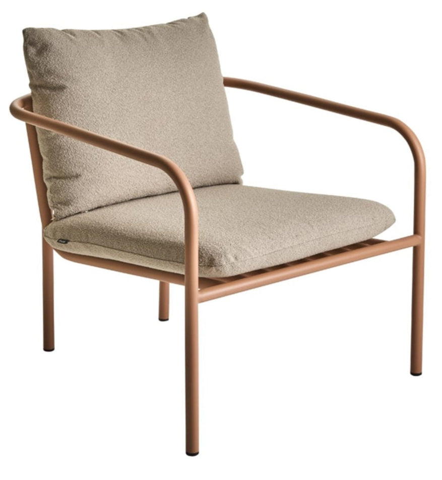 Bendt Utefåtölj Peach/Teddy Beige