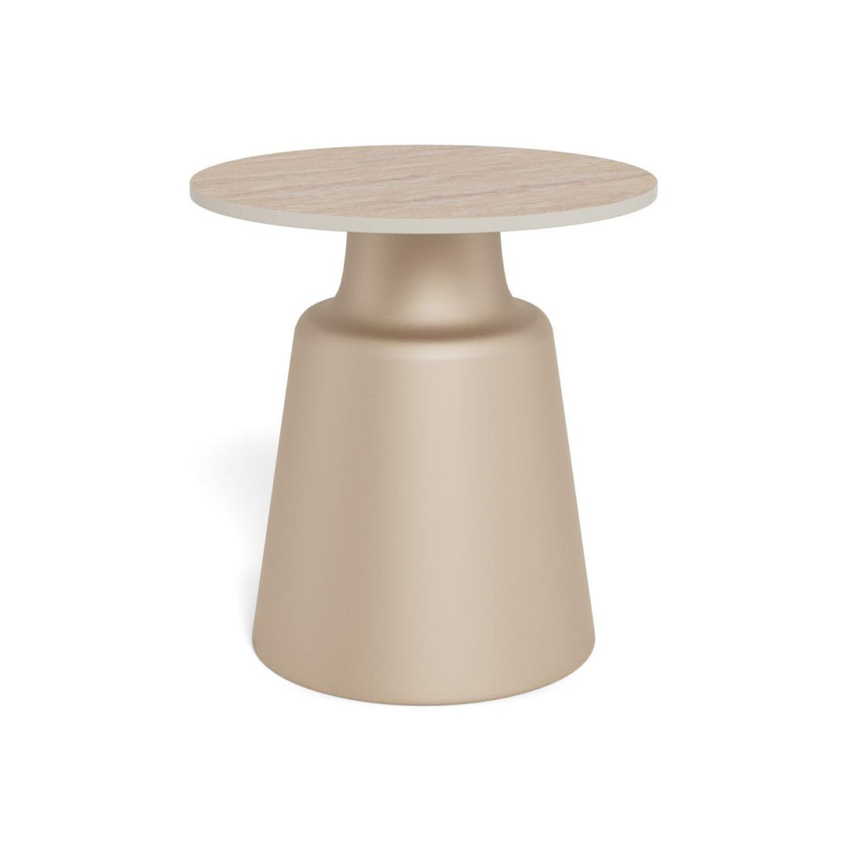 Nimbus Sidobord Keramik Beige 45 cm Runt