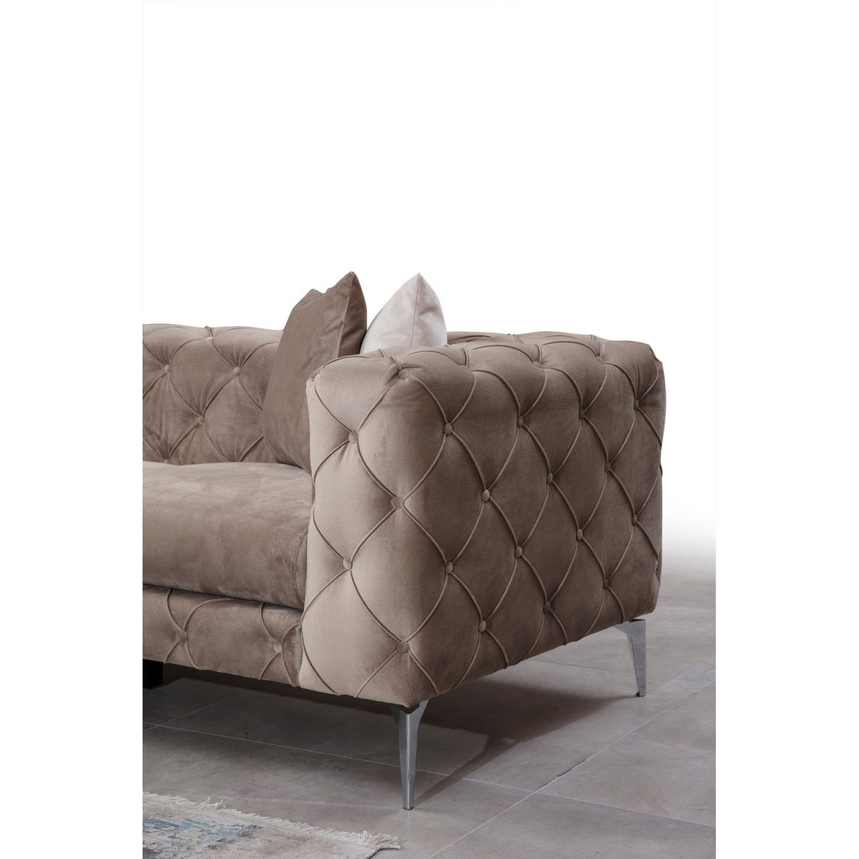Lyon Beige Hörnsoffa