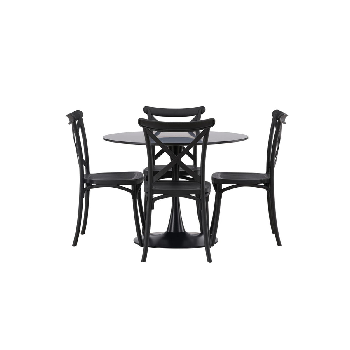 Glade, Crosett Rund matgrupp Svart, Svart, ⌀100