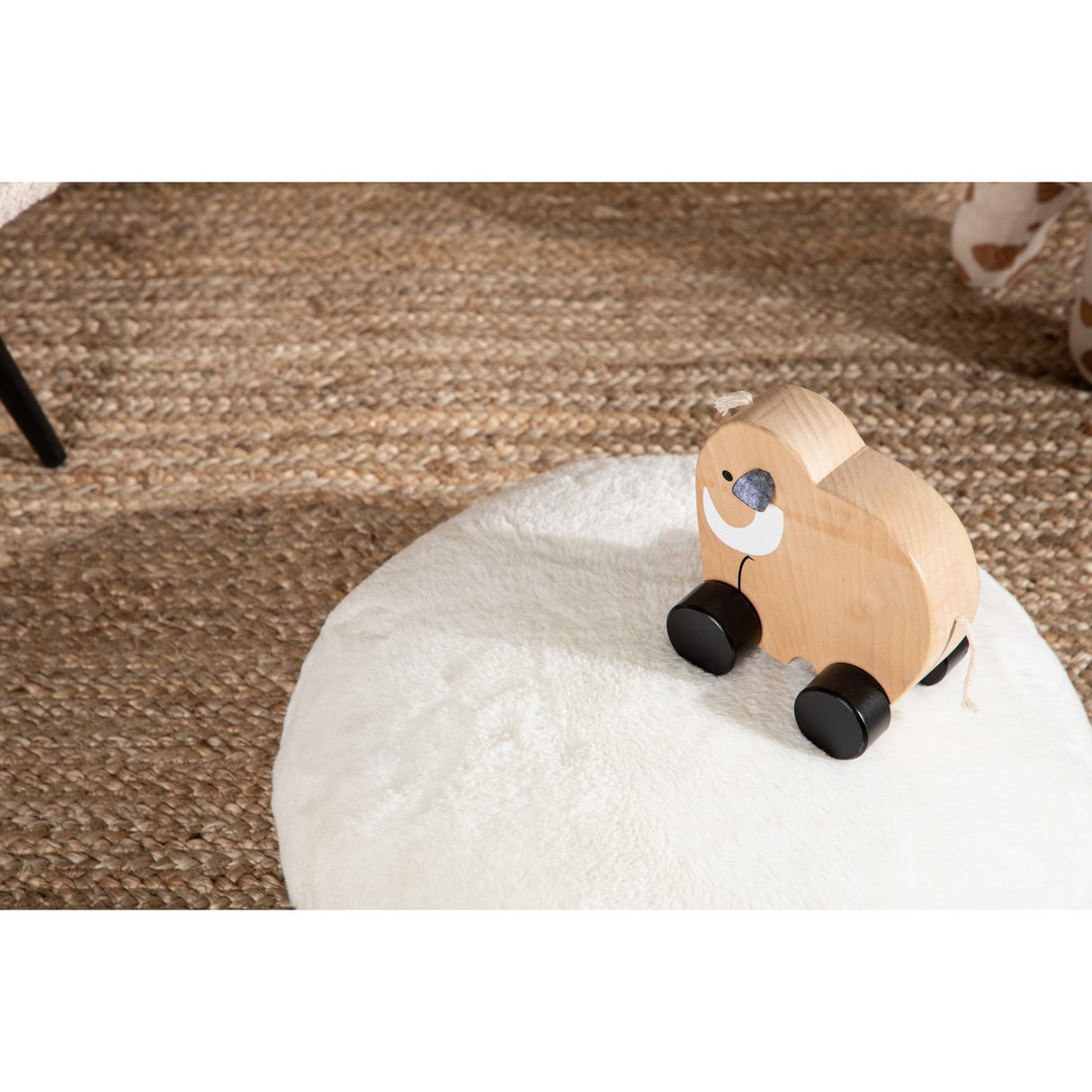 Ruston Sittpuff Vit, 40 x 40 x 15