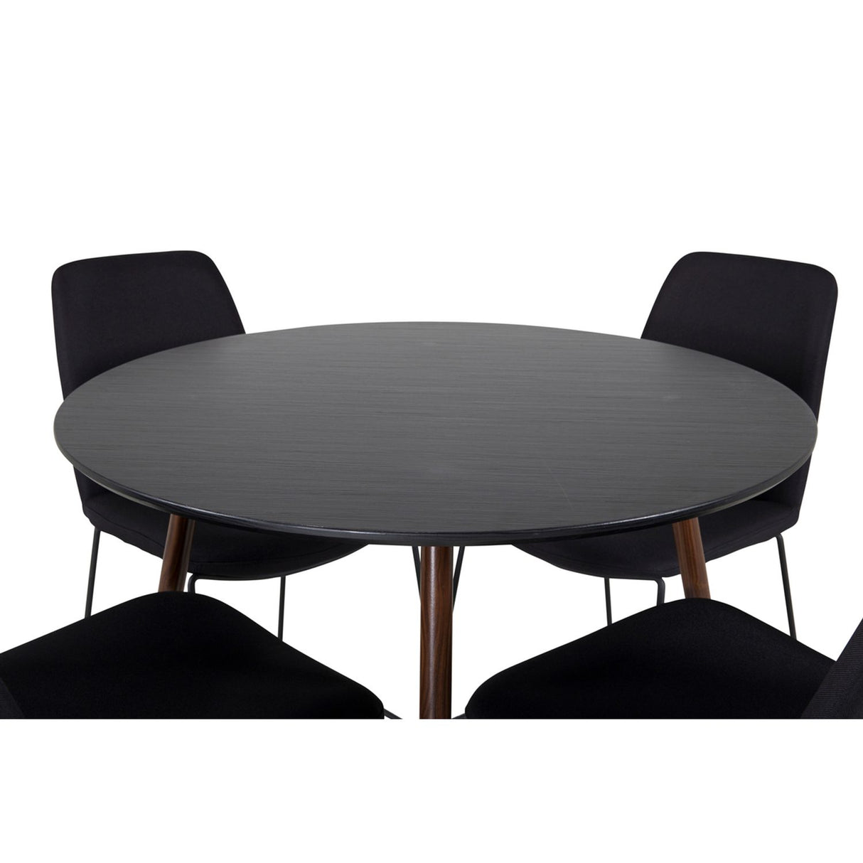 Plaza, Muce Rund matgrupp Svart, Svart, 4st