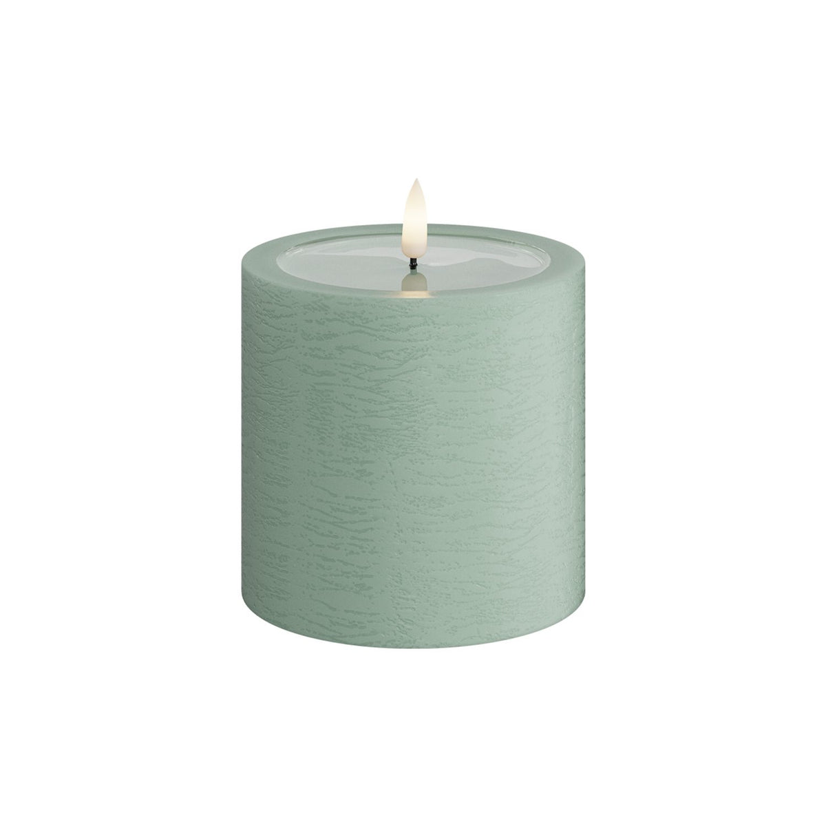 Unique led blockljus sage green LED-blockljus 10x10 cm