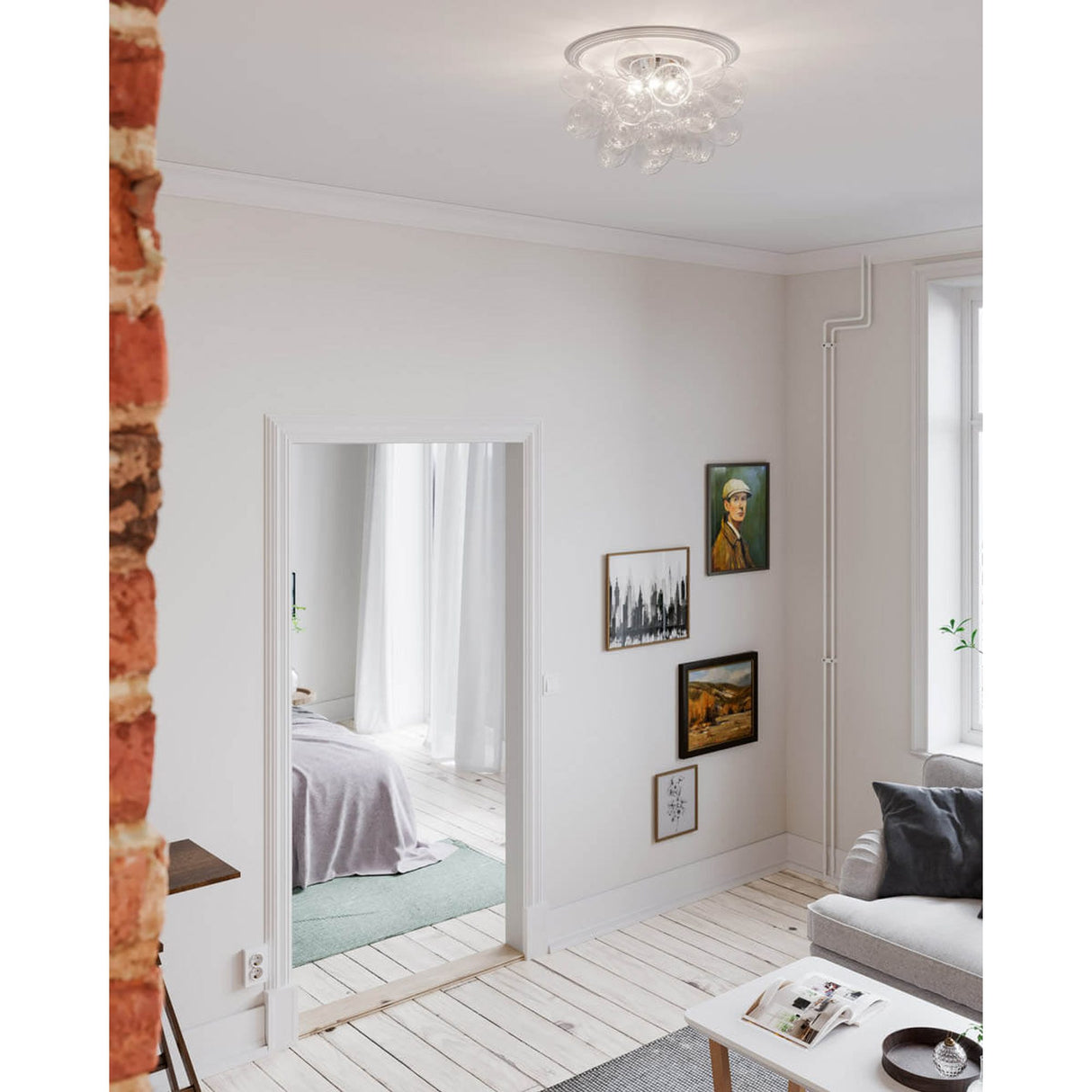 Gross Plafond 50 cm Klarglas