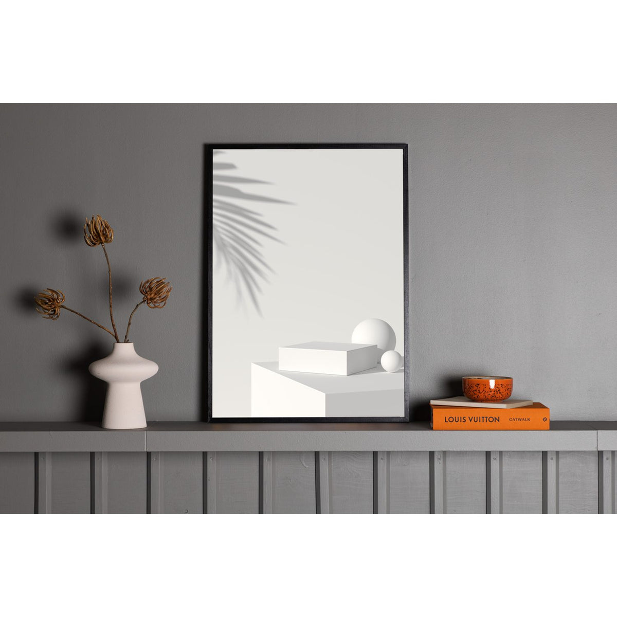 Vit låda Poster Beige, 30 x 40 cm