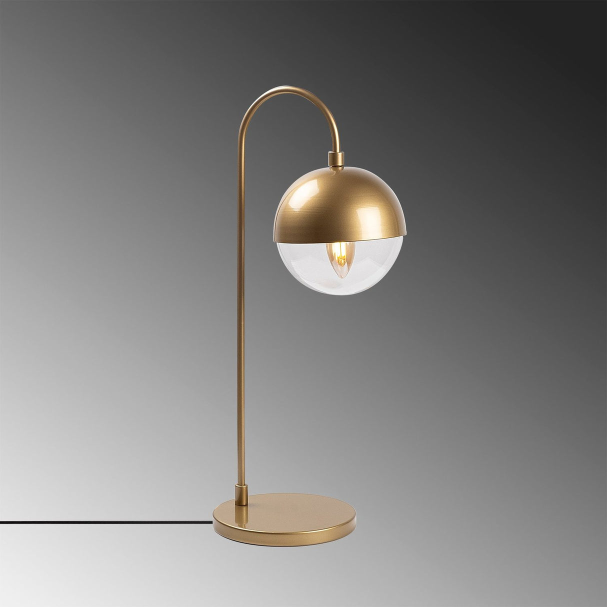 Horn (18 x 25 x 53 cm) Guld Bordslampa