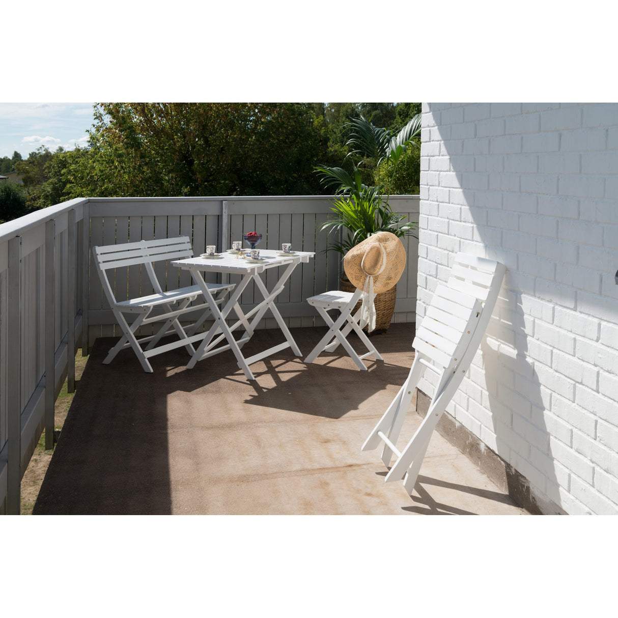 Åre Cafébord 95x72 cm Vit