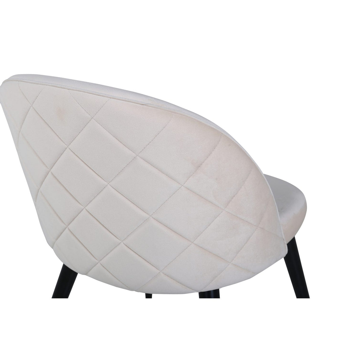 Sammet Matstol Beige,Svart, Polyesterlinne, 54 x 77 x 50