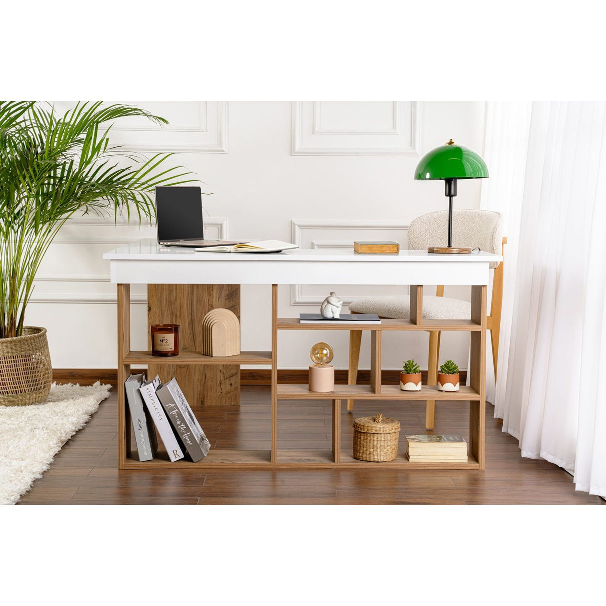 Ostia Skrivbord Vit Atlantic Pine