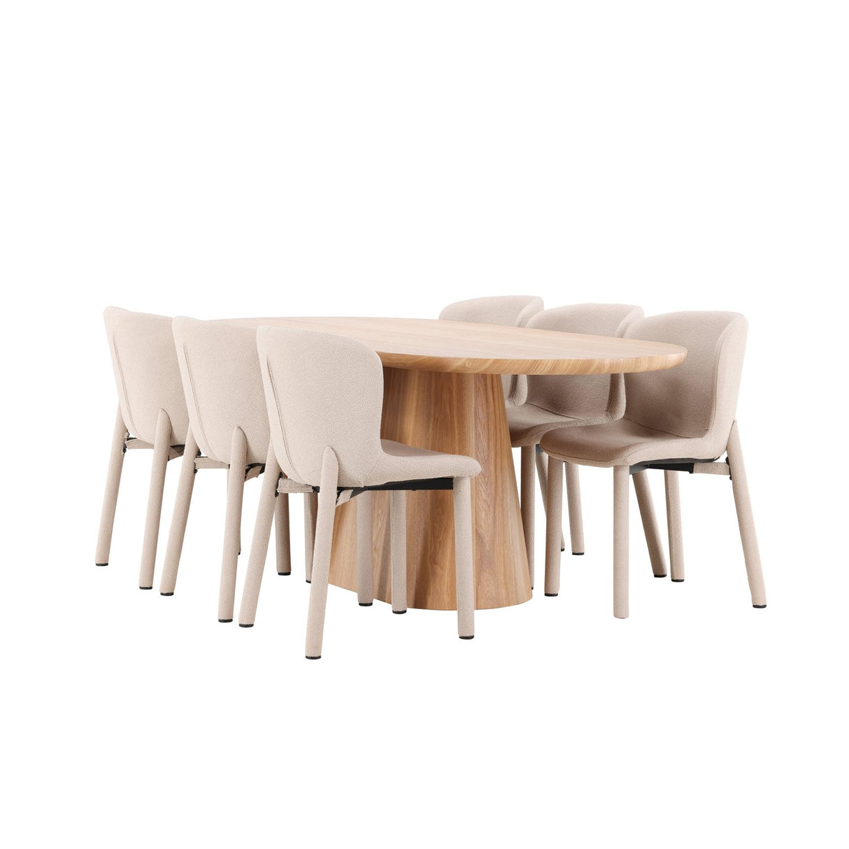 Stjärnö, Astoria Oval matgrupp Beige, Natur, 200 x 90