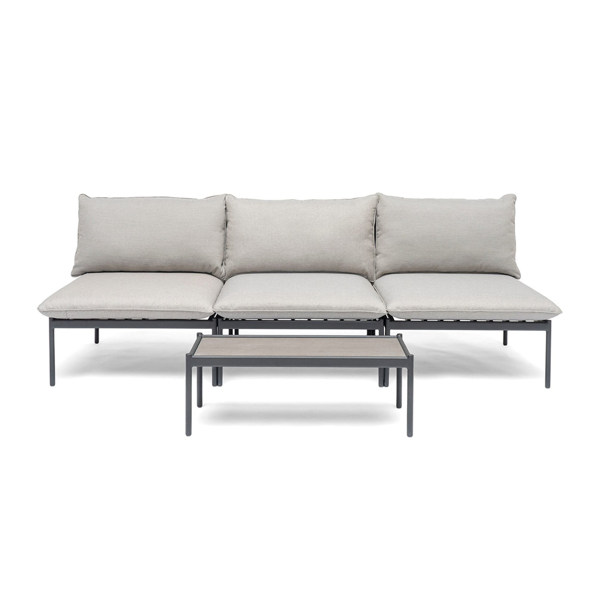 Bolmsö Utesoffbord 80x80 cm Svart