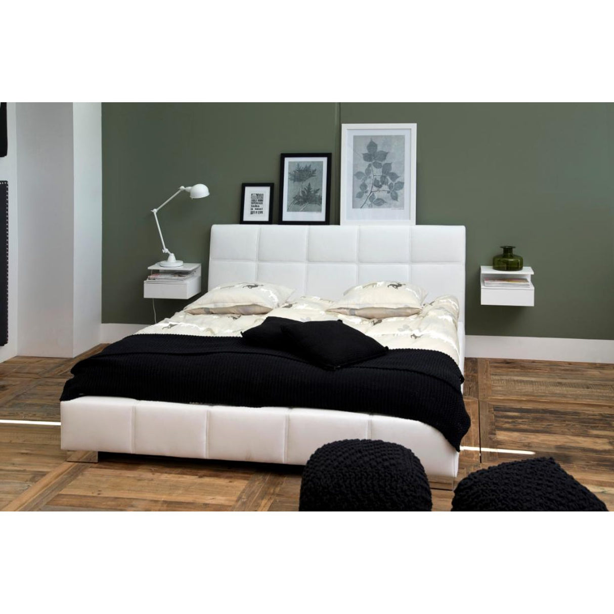 Passy Sängbord 35x32 cm Vit