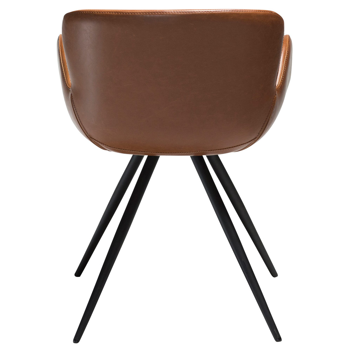 Gaia Stol Vintage Light Brown Art.Leather, Black