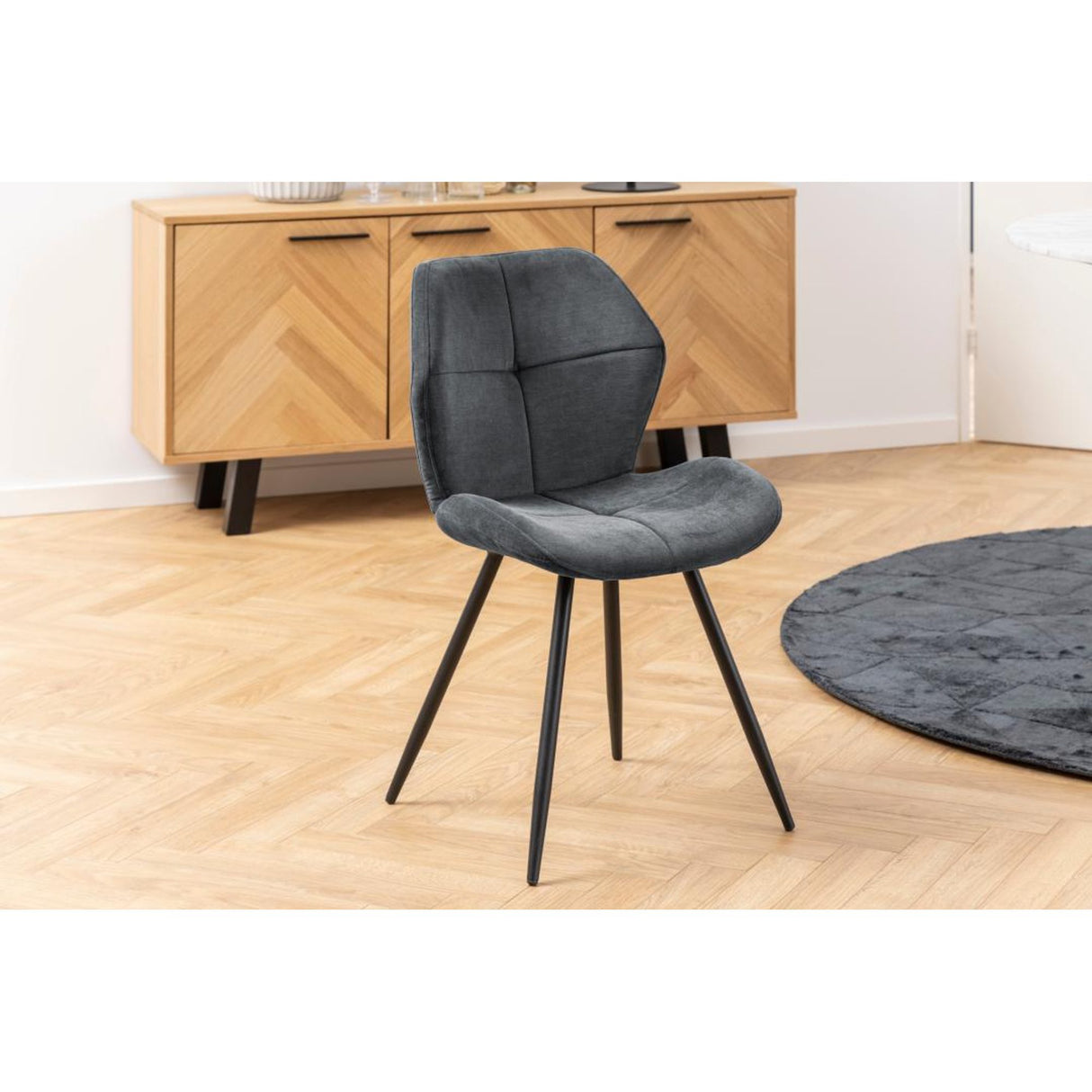 Chloe Matstol Holly tyg Antracit