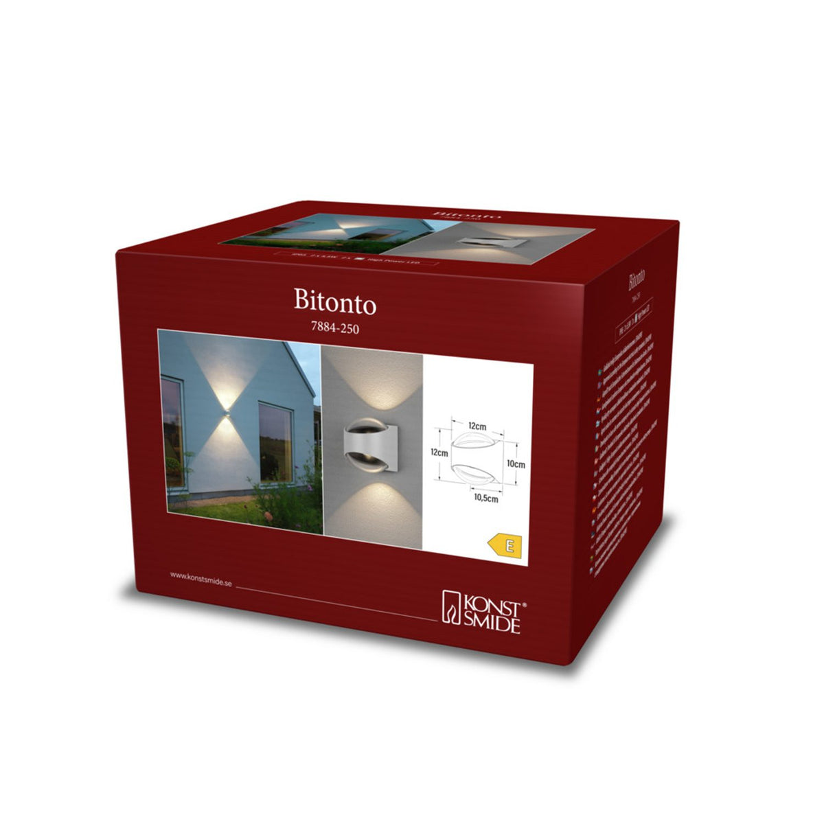 Bitonto HP-LED Upp/ner Vägglampa Ute Vit