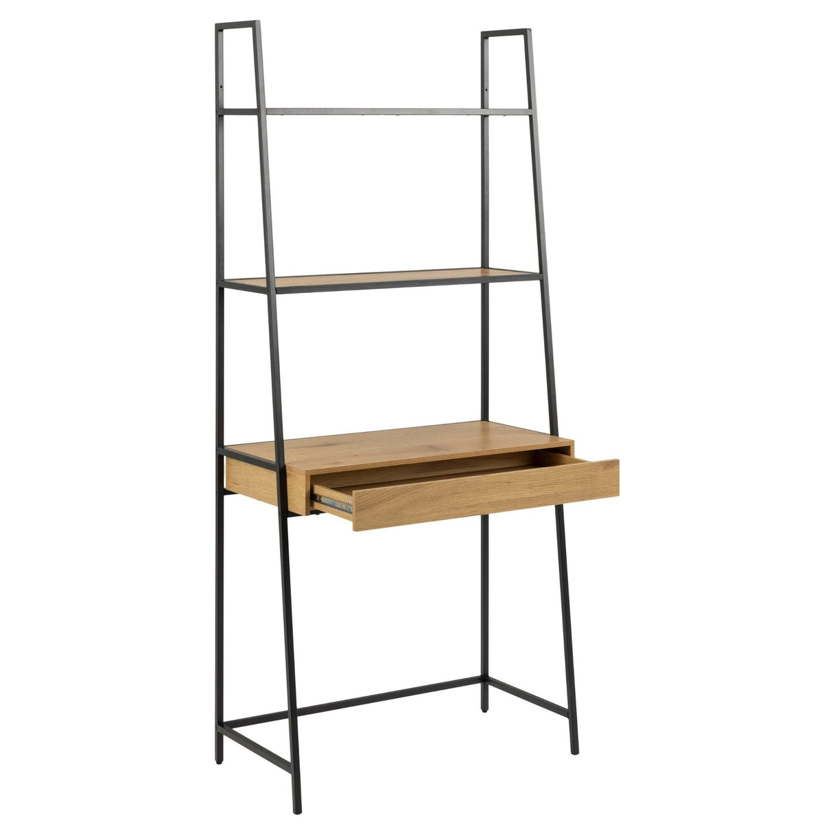 Notting Hill Bokhylla med Låda 174x77x36 cm Ek