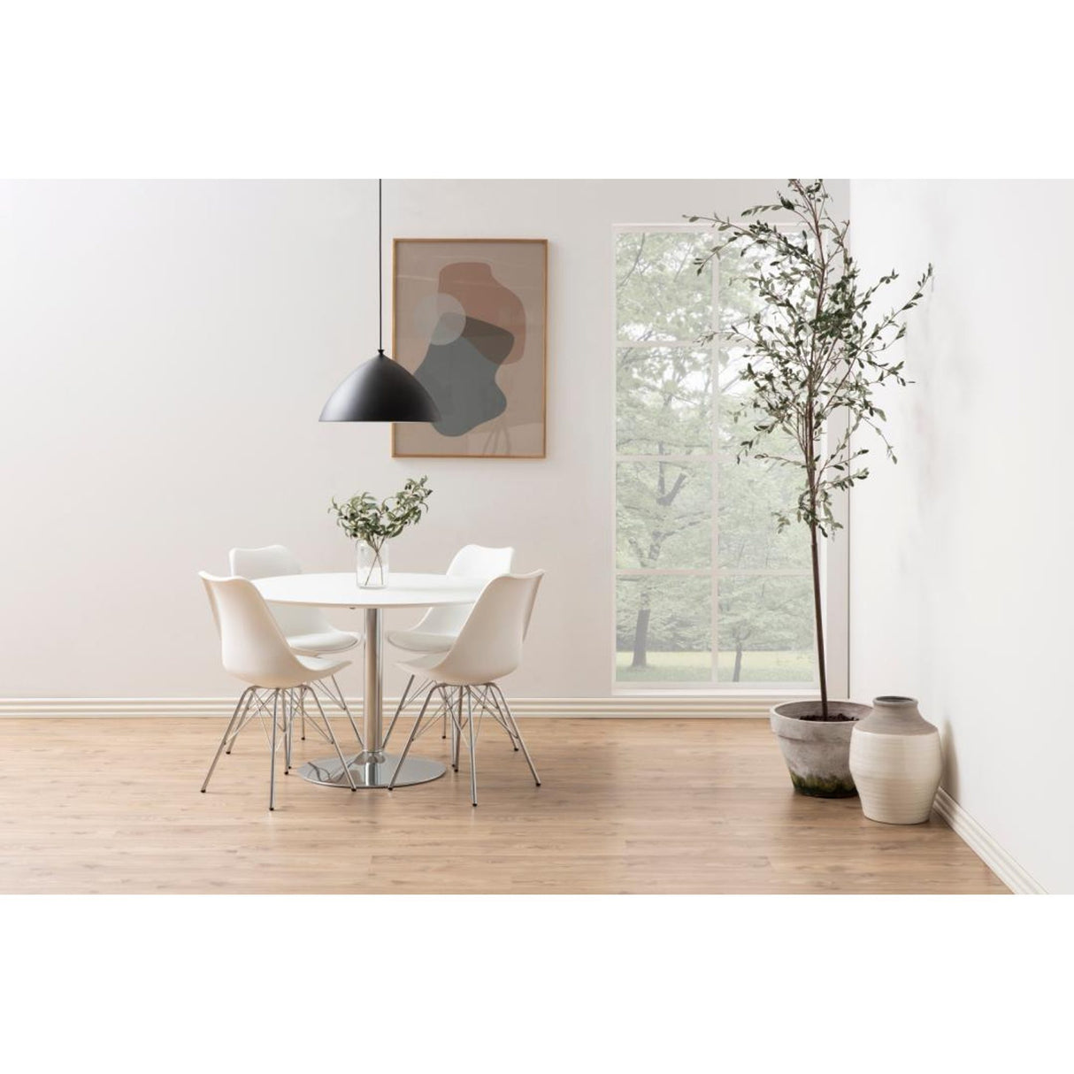 Shibuya Matstol Vit/Krom