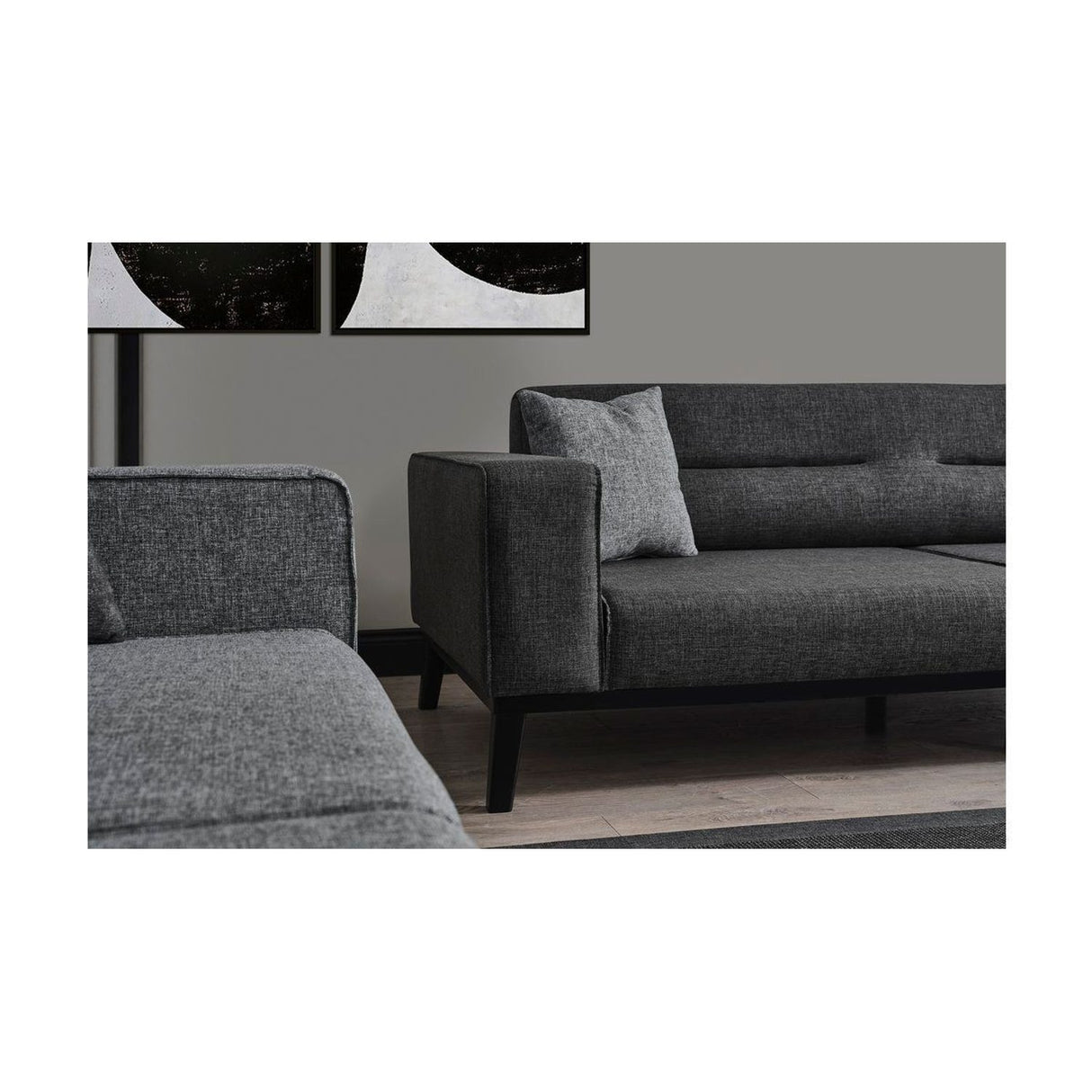Bali 3-sits (222 x 92 x 74 cm) 3-sits bäddsoffa Antracit