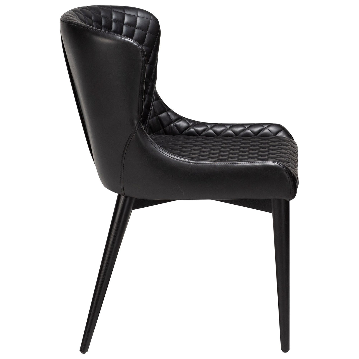 Vetro Stol Vintage Black Art.Leather, Black Oak