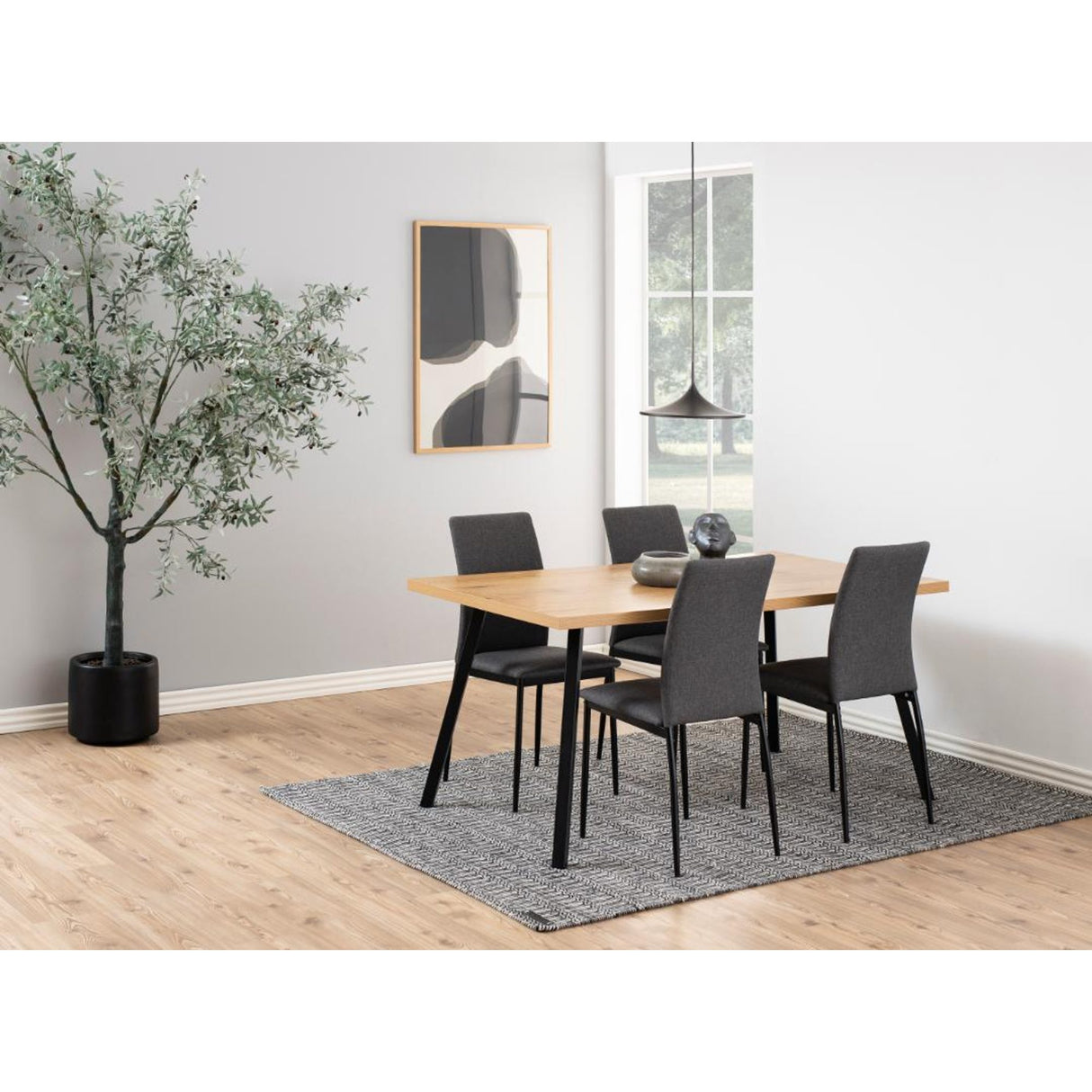 Denise Matstol Sawana tyg Grå